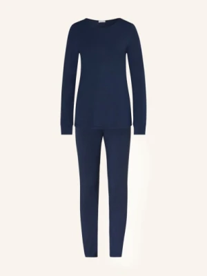 Hanro Piżama Natural Elegance blau