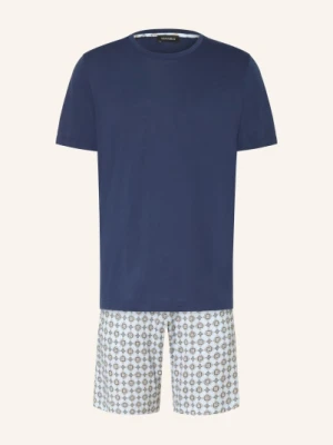 Hanro Piżama Typu Shorty Night &Amp; Day blau