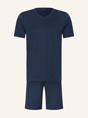 Hanro Piżama Z Szortami Night Selection blau