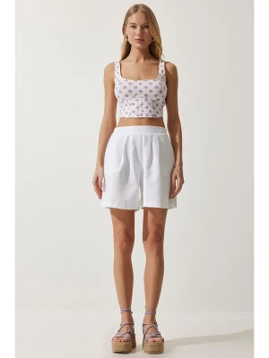 Happiness Istanbul Bermudy w kolorze białym rozmiar: 38