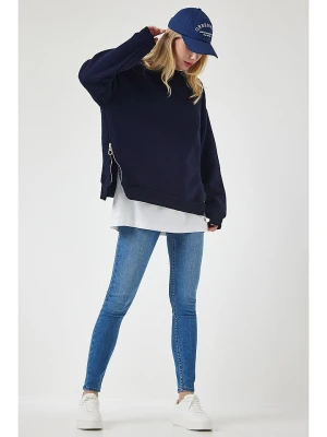 Happiness Istanbul Bluza w kolorze granatowym rozmiar: 40