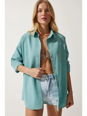 Happiness Istanbul Bluzka "Happiness Istanbul" w kolorze turkusowym rozmiar: 36