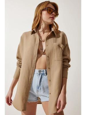 Happiness Istanbul Bluzka w kolorze jasnobrązowym rozmiar: 40