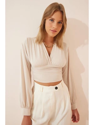 Happiness Istanbul Bluzka w kolorze kremowym rozmiar: 38