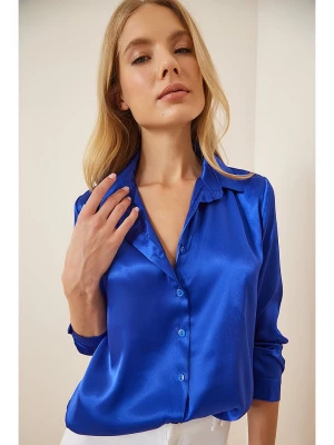 Happiness Istanbul Bluzka w kolorze niebieskim rozmiar: 40