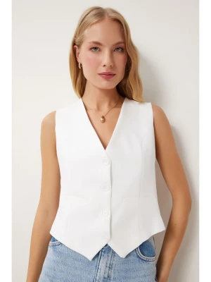 Happiness Istanbul Kamizelka w kolorze białym rozmiar: 38
