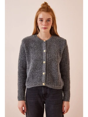 Happiness Istanbul Kardigan w kolorze antracytowym rozmiar: onesize
