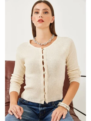 Happiness Istanbul Kardigan w kolorze beżowym rozmiar: onesize