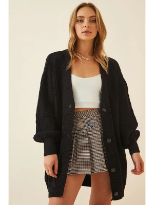 Happiness Istanbul Kardigan w kolorze czarnym rozmiar: onesize