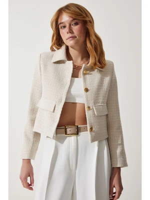 Happiness Istanbul Kardigan w kolorze kremowym rozmiar: 38