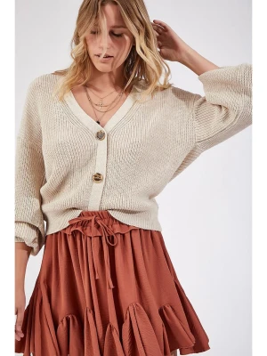 Happiness Istanbul Kardigan w kolorze kremowym rozmiar: S/M