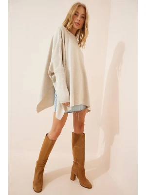 Happiness Istanbul Narzutka w kolorze beżowym rozmiar: onesize