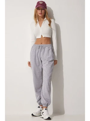 Happiness Istanbul Spodnie dresowe w kolorze jasnoszarym rozmiar: 42