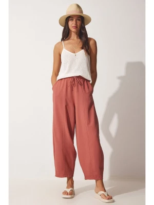 Happiness Istanbul Spodnie w kolorze pomarańczowym rozmiar: 38