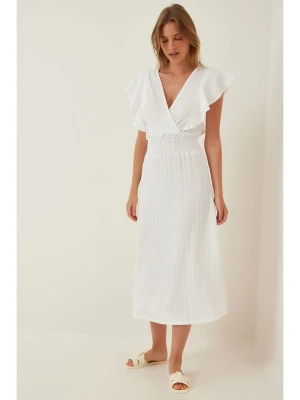 Happiness Istanbul Sukienka w kolorze białym rozmiar: 38