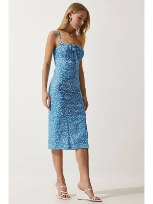 Happiness Istanbul Sukienka w kolorze błękitno-białym rozmiar: 38