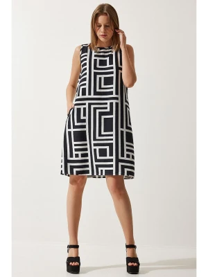 Happiness Istanbul Sukienka w kolorze czarno-białym rozmiar: 36