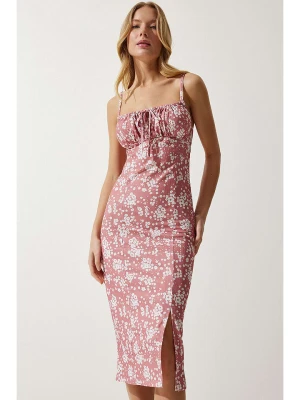 Happiness Istanbul Sukienka w kolorze jasnoróżowo-kremowym rozmiar: 40