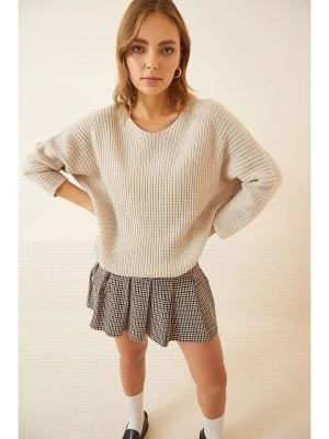 Happiness Istanbul Sweter w kolorze beżowym rozmiar: onesize