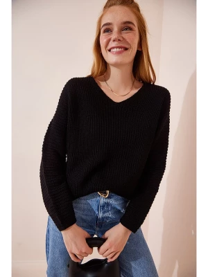 Happiness Istanbul Sweter w kolorze czarnym rozmiar: onesize