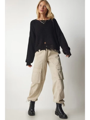 Happiness Istanbul Sweter w kolorze czarnym rozmiar: onesize