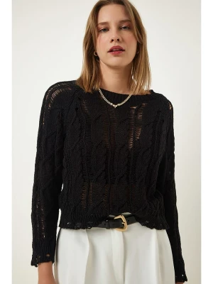 Happiness Istanbul Sweter w kolorze czarnym rozmiar: S/M