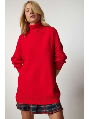 Happiness Istanbul Sweter w kolorze czerwonym rozmiar: onesize