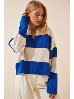 Happiness Istanbul Sweter w kolorze niebieskim rozmiar: onesize