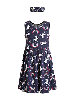 happy girls by Eisend 2-częściowy zestaw w kolorze granatowym rozmiar: 98