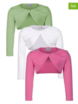 happy girls by Eisend Bolerka (3 szt.) w kolorze białym, różowym i zielonym rozmiar: 98