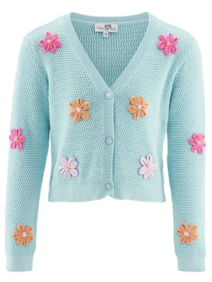 happy girls by Eisend Kardigan w kolorze błękitnym rozmiar: 104