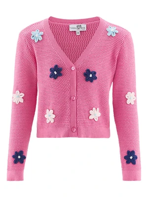 happy girls by Eisend Kardigan w kolorze różowym rozmiar: 116