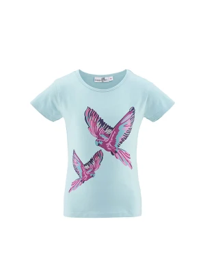 happy girls by Eisend Koszulka w kolorze błękitnym rozmiar: 128