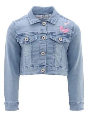 happy girls by Eisend Kurtka dżinsowa w kolorze niebieskim ze wzorem rozmiar: 110