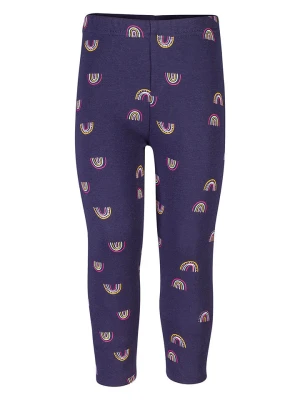happy girls by Eisend Legginsy termiczne w kolorze granatowym ze wzorem rozmiar: 116