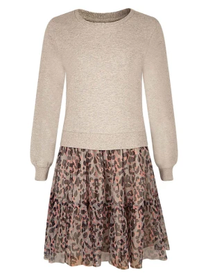 happy girls by Eisend Sukienka w kolorze beżowym rozmiar: 122