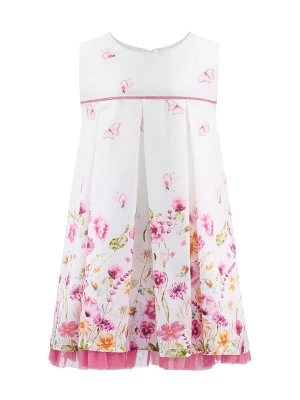 happy girls by Eisend Sukienka w kolorze biało-jasnoróżowym rozmiar: 68