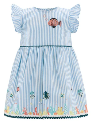 happy girls by Eisend Sukienka w kolorze błękitno-białym rozmiar: 110
