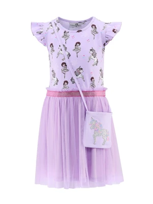 happy girls by Eisend Sukienka w kolorze fioletowym rozmiar: 128