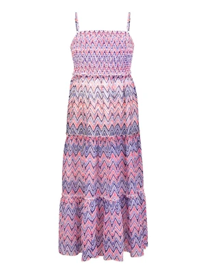 happy girls by Eisend Sukienka w kolorze fioletowym ze wzorem rozmiar: 122