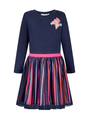 happy girls by Eisend Sukienka w kolorze granatowo-różowym rozmiar: 128
