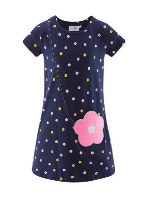 happy girls by Eisend Sukienka w kolorze granatowym rozmiar: 98
