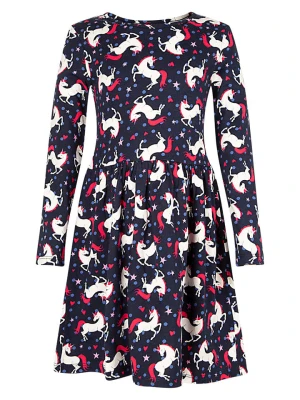 happy girls by Eisend Sukienka w kolorze granatowym rozmiar: 128