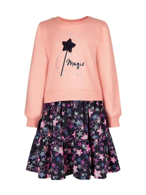 happy girls by Eisend Sukienka w kolorze jasnoróżowo-granatowym rozmiar: 98