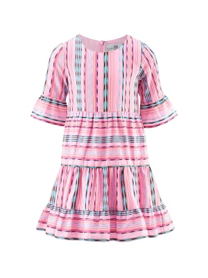 happy girls by Eisend Sukienka w kolorze jasnoróżowo-niebieskim rozmiar: 122