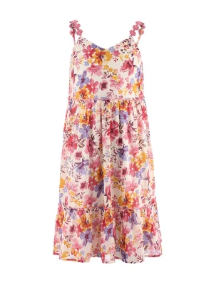 happy girls by Eisend Sukienka w kolorze jasnoróżowym ze wzorem rozmiar: 116