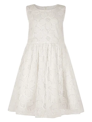 happy girls by Eisend Sukienka w kolorze kremowym rozmiar: 128
