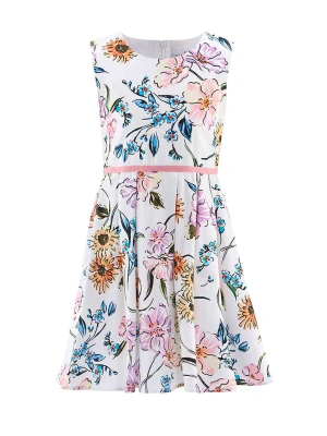 happy girls by Eisend Sukienka w kolorze kremowym rozmiar: 104