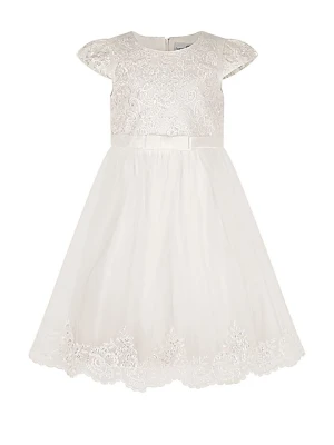 happy girls by Eisend Sukienka w kolorze kremowym rozmiar: 134