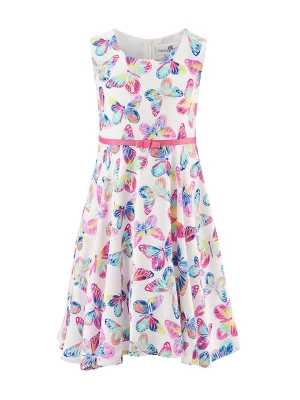 happy girls by Eisend Sukienka w kolorze kremowym ze wzorem rozmiar: 116